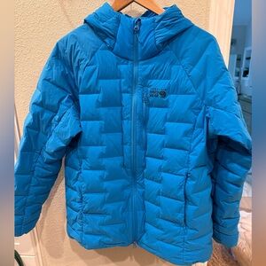 Like New Mountain Hardwear Stretchdown Hoody Blue XL